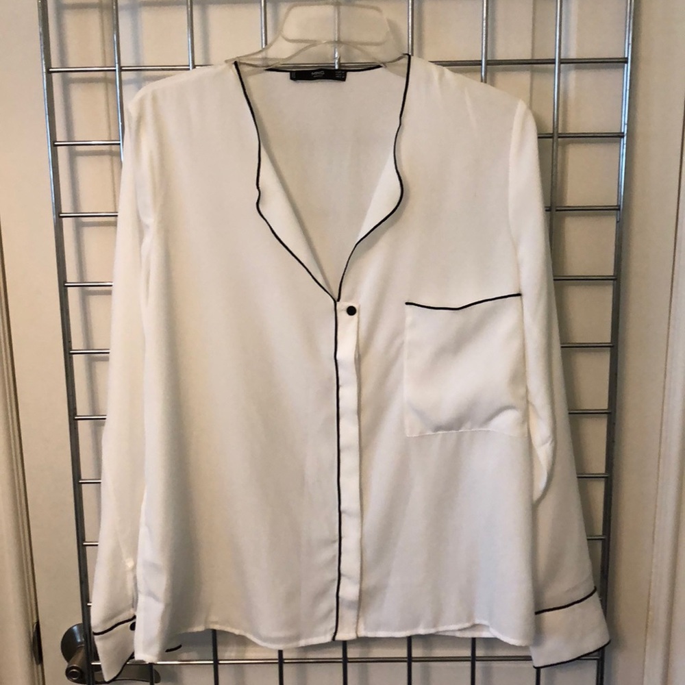 Mango white blouse